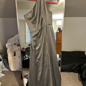 Jenny Yoo One shoulder Moss Bridesmaid dress
